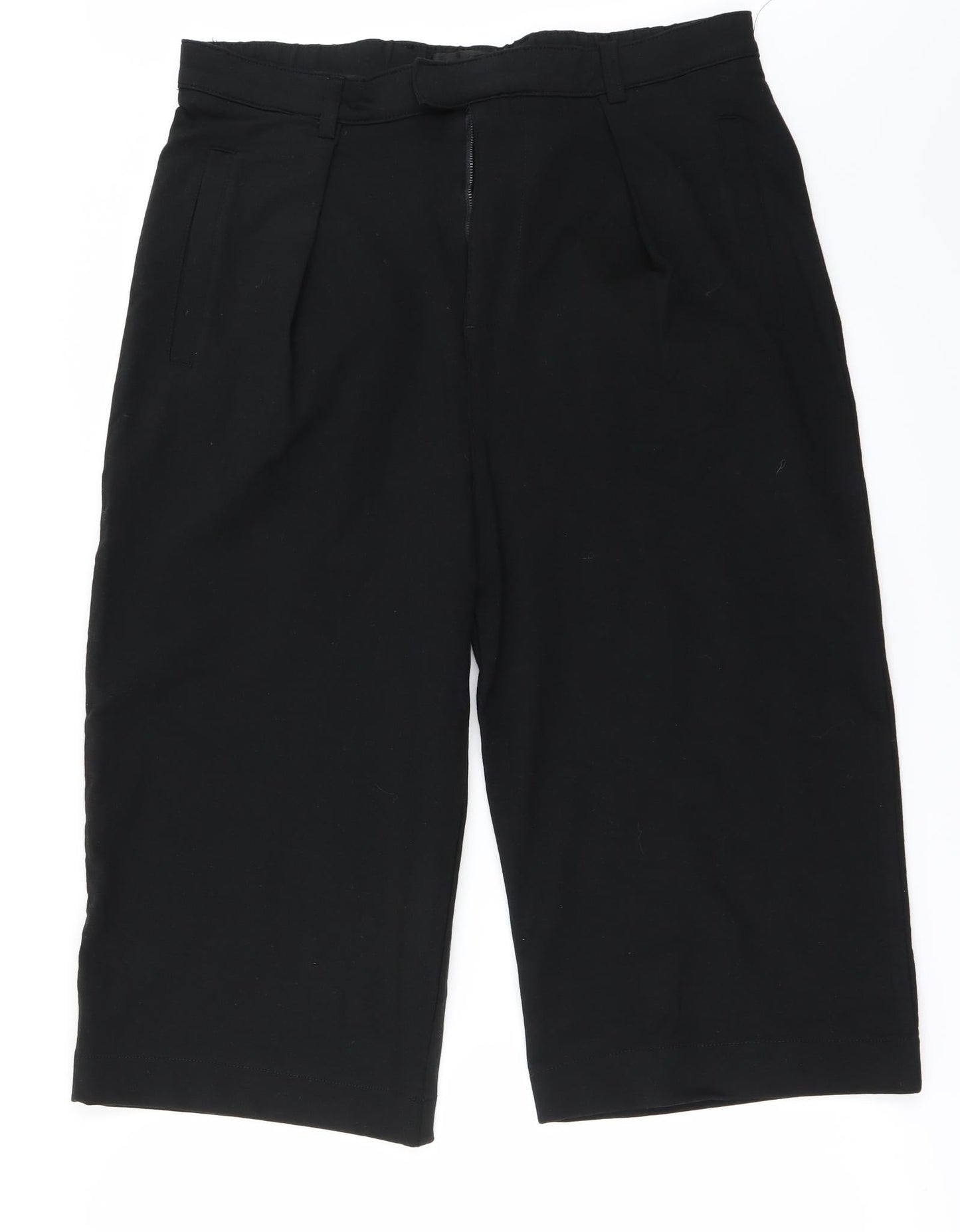 Womens UK Size 34 in Zara Regular Fit  Black Trousers