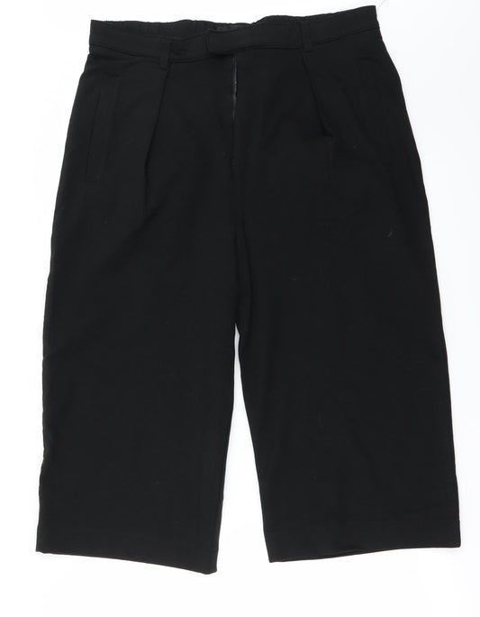 Womens UK Size 34 in Zara Regular Fit  Black Trousers