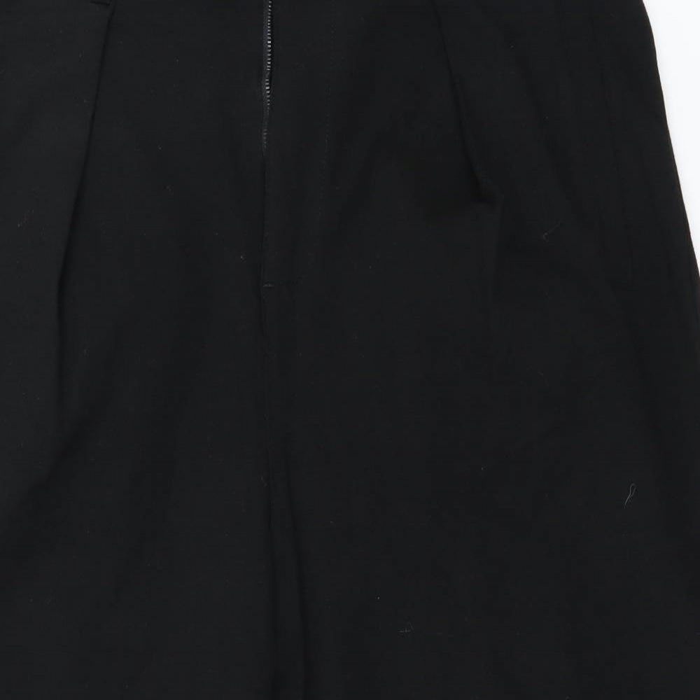 Womens UK Size 34 in Zara Regular Fit  Black Trousers