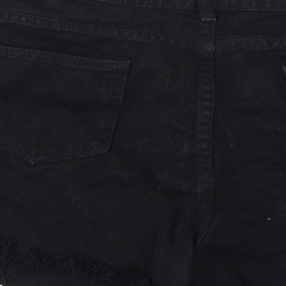 SheIn Womens Black   Cut-Off Shorts Size 32 in