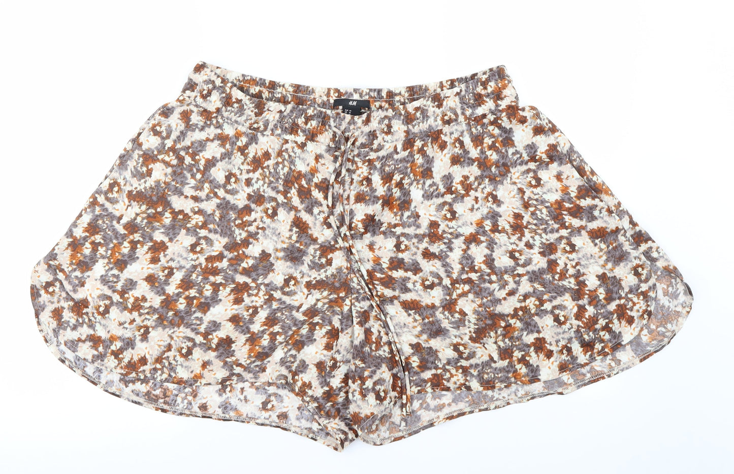H&M Womens Brown   Cut-Off Shorts Size 12
