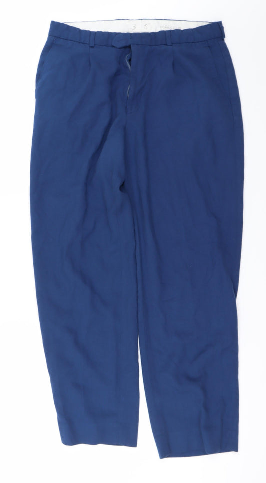 Preworn Mens Blue   Trousers  Size 34 in L25 in