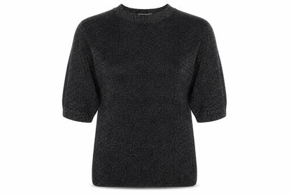 George Womens Black Paisley Knit Pullover Jumper Size L