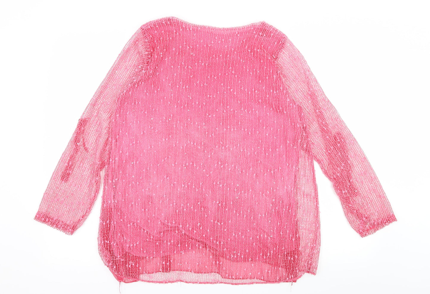 Womens UK Size 6 Preworn Pink Basic Blouse