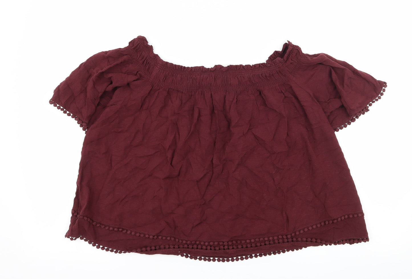Womens UK Size 14 New Look Purple Basic Blouse