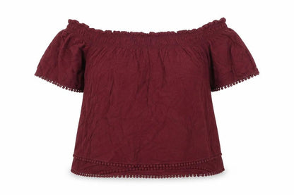 Womens UK Size 14 New Look Purple Basic Blouse