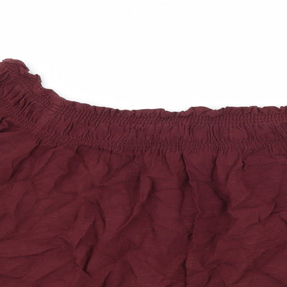 Womens UK Size 14 New Look Purple Basic Blouse