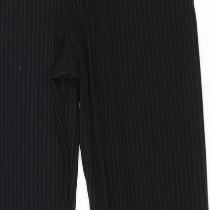 Boohoo Womens Black  Jersey Trousers  Size 8 L25 in