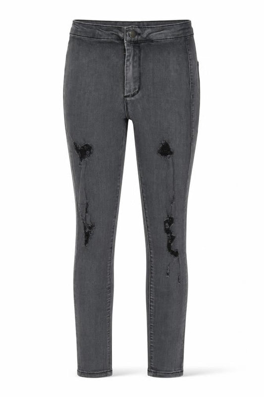 Womens UK Size 8 PRETTYLITTLETHING Regular Fit Skinny Grey Jeans