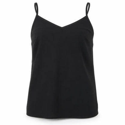 Womens UK Size 8 Very Black Camisole T-Shirt