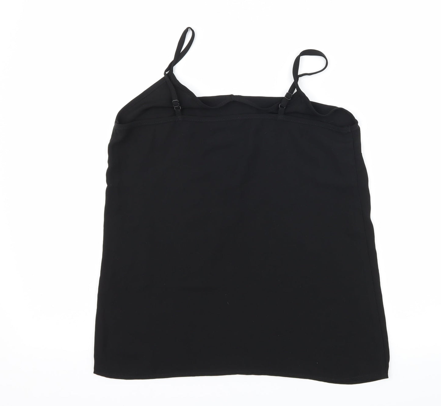 Womens UK Size 8 Very Black Camisole T-Shirt