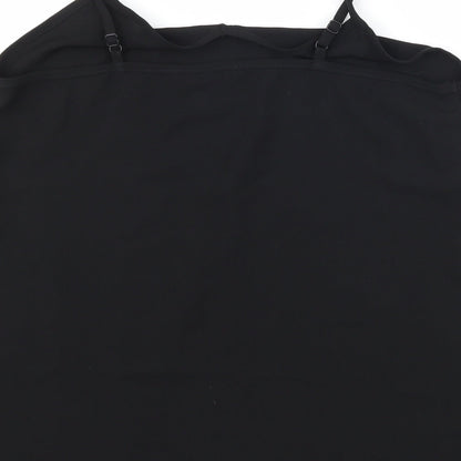 Womens UK Size 8 Very Black Camisole T-Shirt