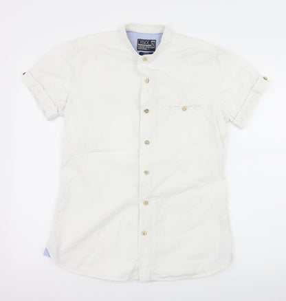 XSIDE Mens White    Button-Up Size S