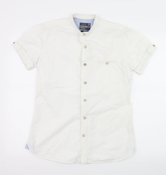 XSIDE Mens White    Button-Up Size S