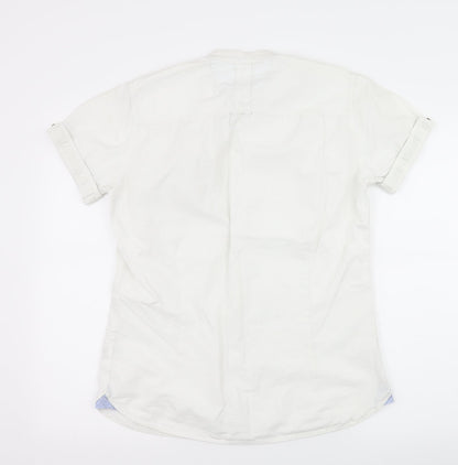 XSIDE Mens White    Button-Up Size S