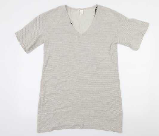 Womens UK Size S H&M Ivory Basic T-Shirt