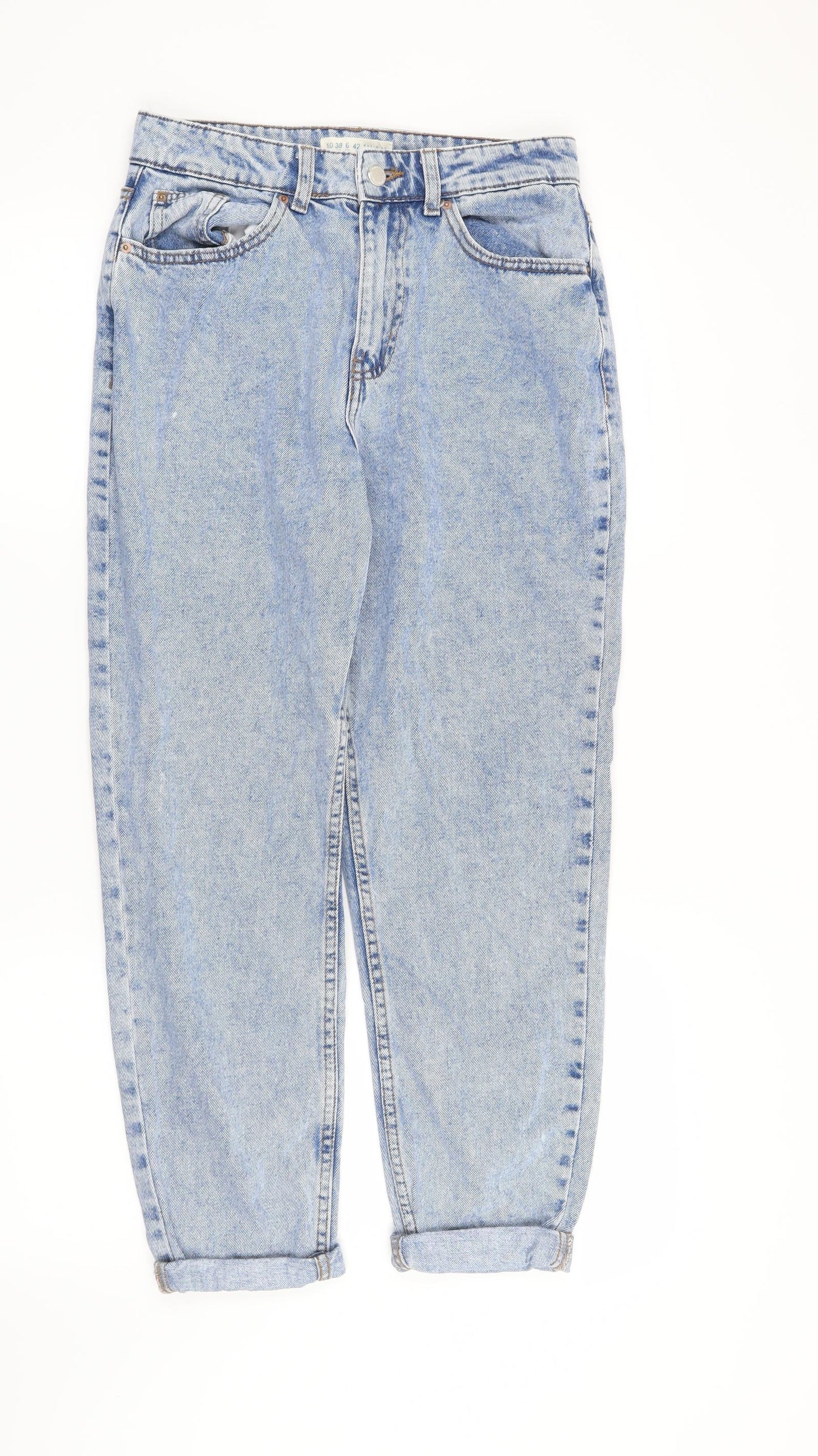 Denim CO Womens Blue   Straight Jeans Size 10 L25 in