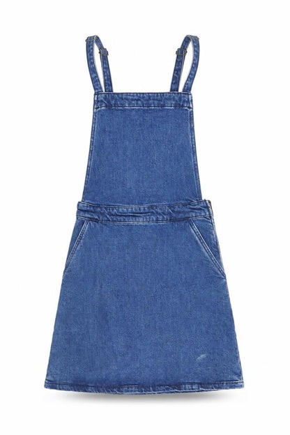 ASOS Womens Blue   Pinafore/Dungaree Dress  Size 8