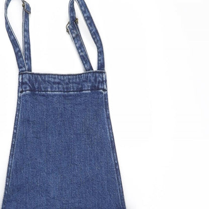 ASOS Womens Blue   Pinafore/Dungaree Dress  Size 8