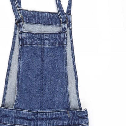 ASOS Womens Blue   Pinafore/Dungaree Dress  Size 8