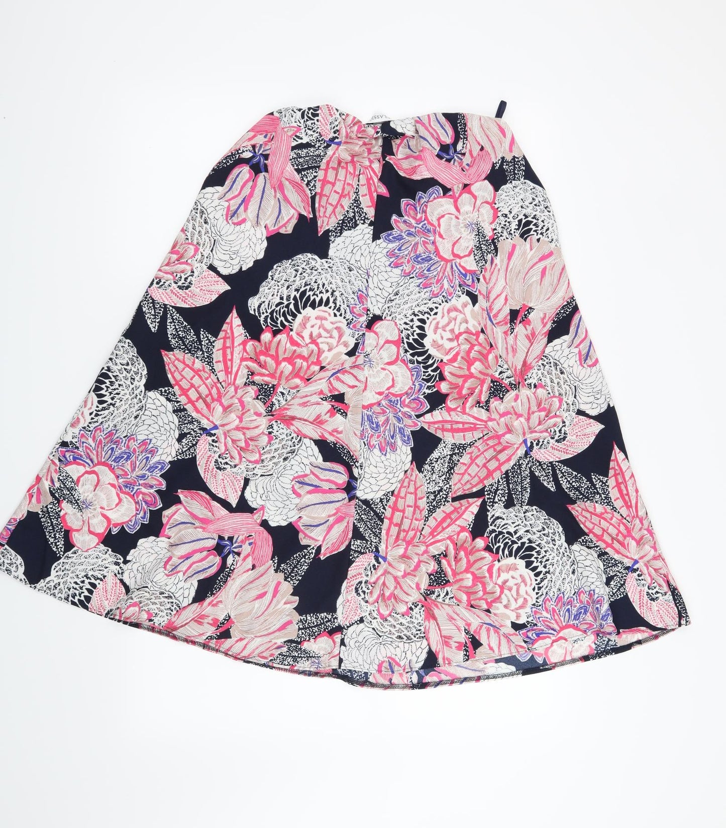 Marks and Spencer Womens Blue Floral  A-Line Skirt Size 10