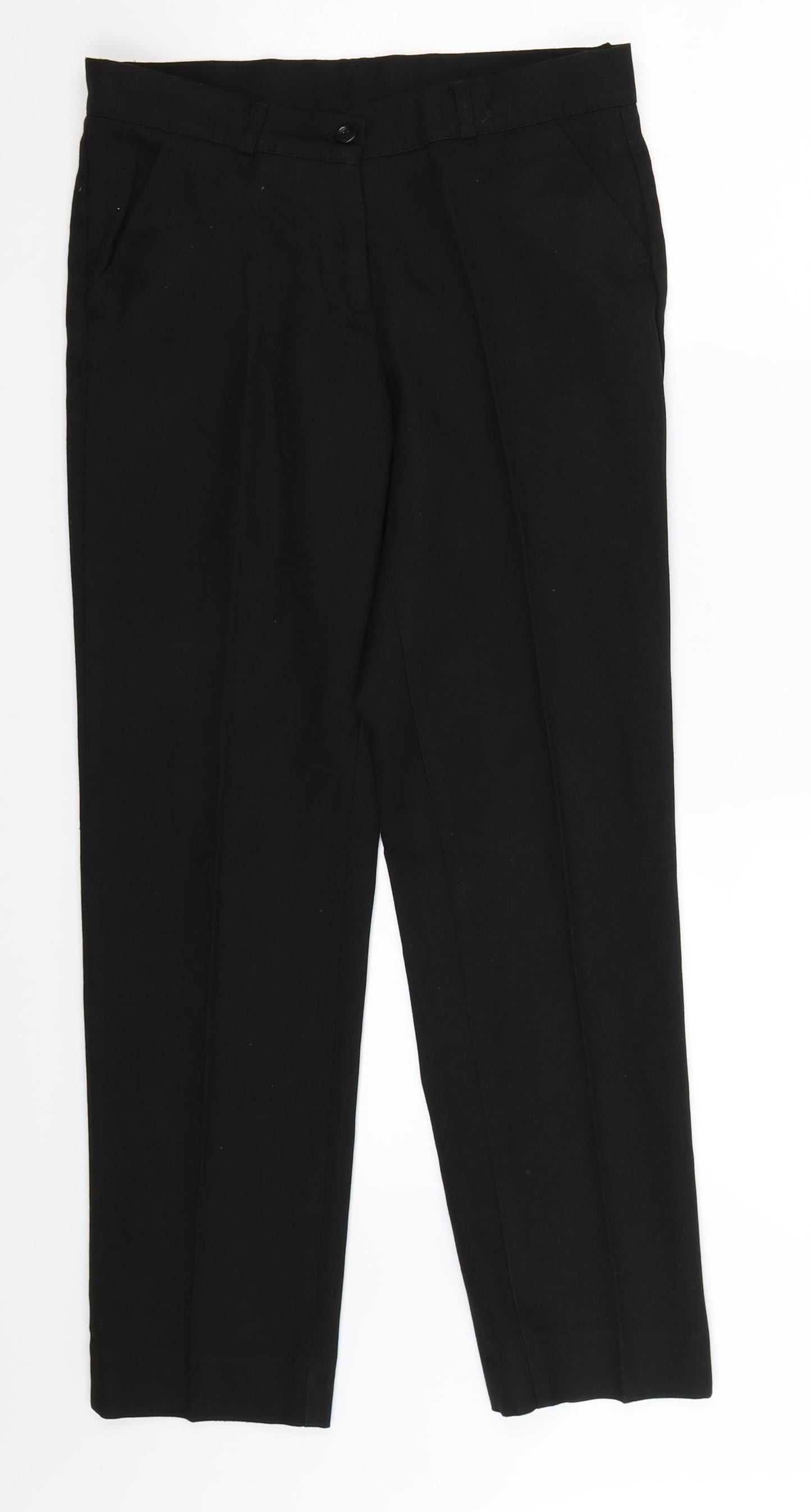 Asaf Womens Black   Dress Pants Trousers Size 28 in L28 in