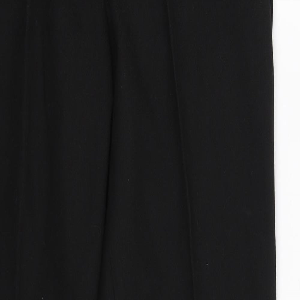Asaf Womens Black   Dress Pants Trousers Size 28 in L28 in