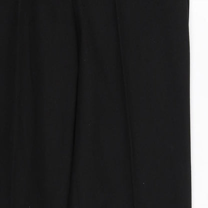 Asaf Womens Black   Dress Pants Trousers Size 28 in L28 in