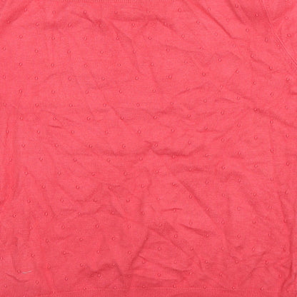 Debenhams Womens Pink  Knit Pullover Jumper Size 10