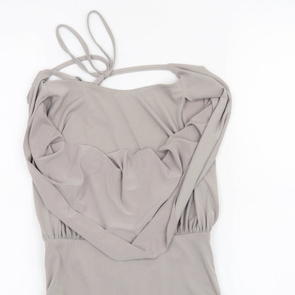 Love Womens Grey   Bodysuit One-Piece Size 8