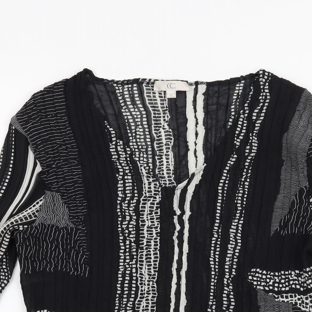 CC Womens Black   Basic Blouse Size XL