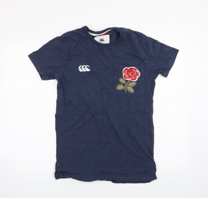 Mens UK Size S Canterbury Blue  T-Shirt