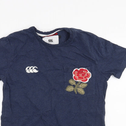 Mens UK Size S Canterbury Blue  T-Shirt