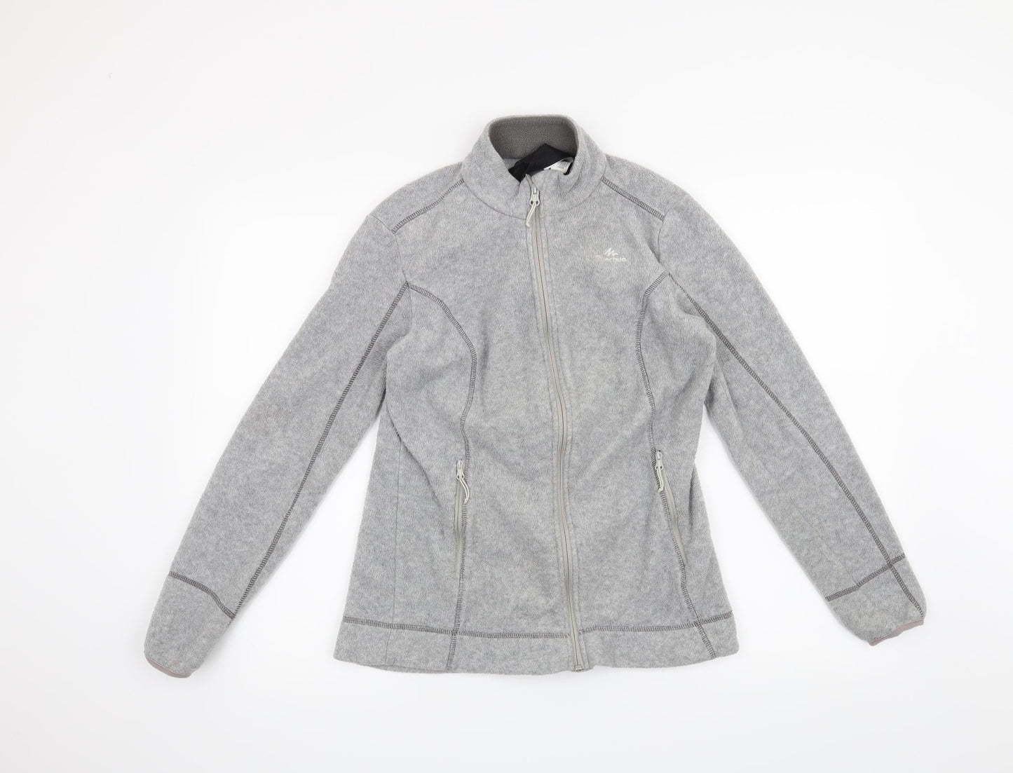 DECATHLON Womens Grey   Full Zip Sweatshirt Size S
