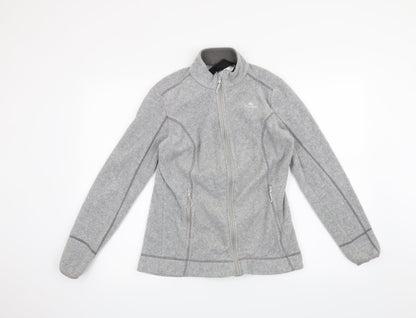 DECATHLON Womens Grey   Full Zip Sweatshirt Size S