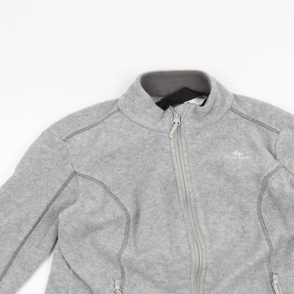DECATHLON Womens Grey   Full Zip Sweatshirt Size S