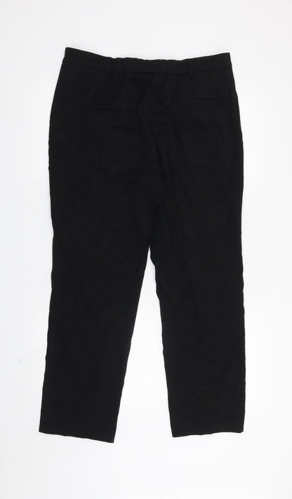 M&S Womens Black   Trousers  Size 14 L27 in
