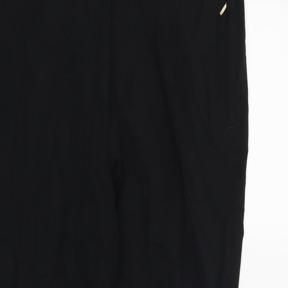 M&S Womens Black   Trousers  Size 14 L27 in