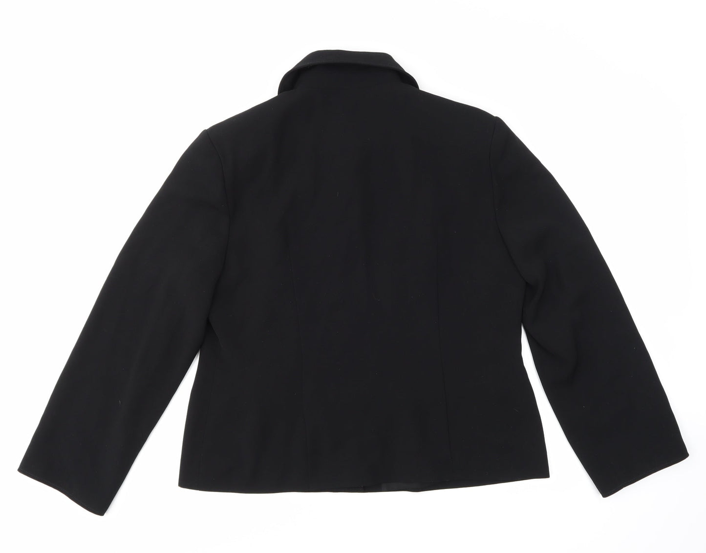 Jaunty Womens Black  Rayon Jacket  Size 16