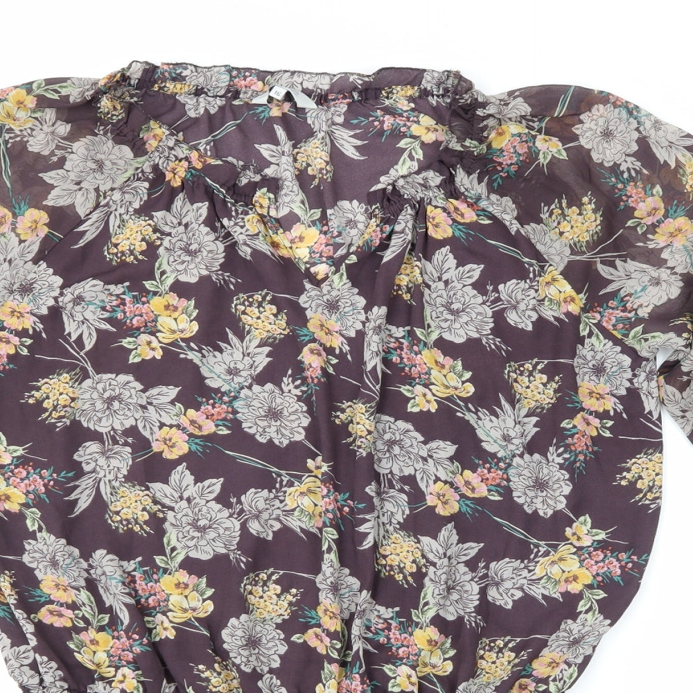 Peacocks Womens Blue Floral  Sheath  Size 16