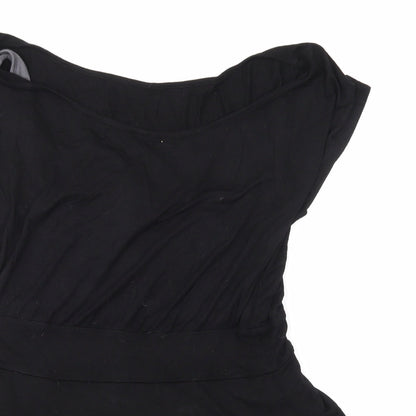 Black Womens Black   A-Line  Size M