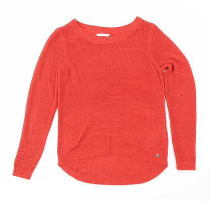 Only Womens Red   Pullover Jumper Size M