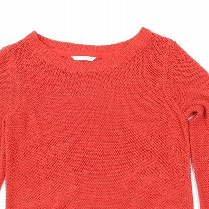 Only Womens Red   Pullover Jumper Size M