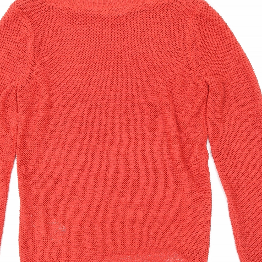 Only Womens Red   Pullover Jumper Size M