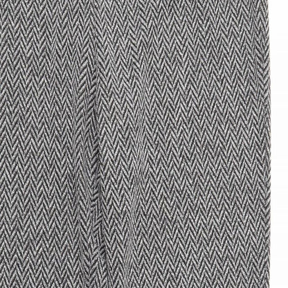 WAREHOSUE Womens Grey Geometric  Trousers  Size 10 L29 in