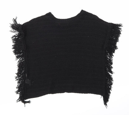 YD  Girls Black   Pullover Jumper Size 7-8 Years
