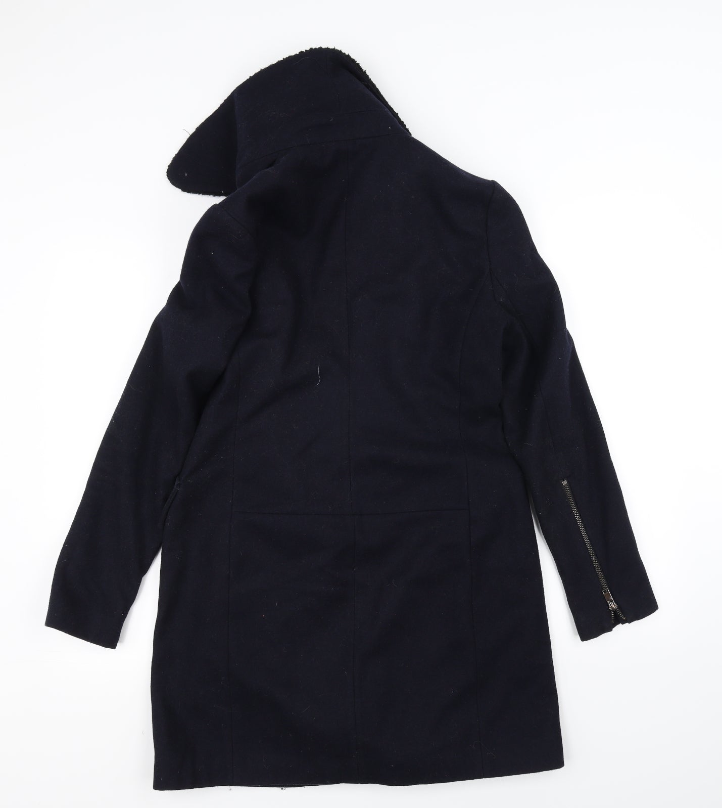 Womens UK Size 10 NEXT Blue Overcoat