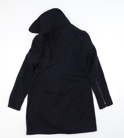 Womens UK Size 10 NEXT Blue Overcoat