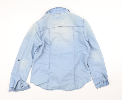 SI SONO Womens Blue   Overcoat Coat Size L