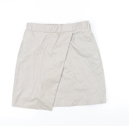 Topshop Womens Beige   A-Line Skirt Size 8